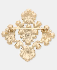 Marchesa Crystal Cluster Flower Pin