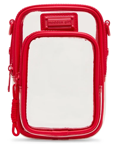 Madden Girl Willowv Clear Mini Cellphone Crossbody Bag