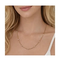 Dloria Seraphina Bezel Link Necklace