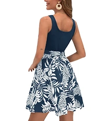 Cupshe Women's Beach Plaza Tropical Mini Dress