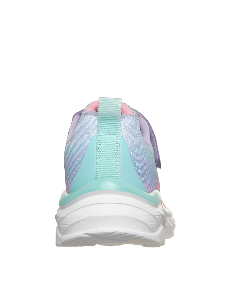 Skechers Little Girls Boundless - Color Blitz Fastening Strap Casual Sneakers from Finish Line