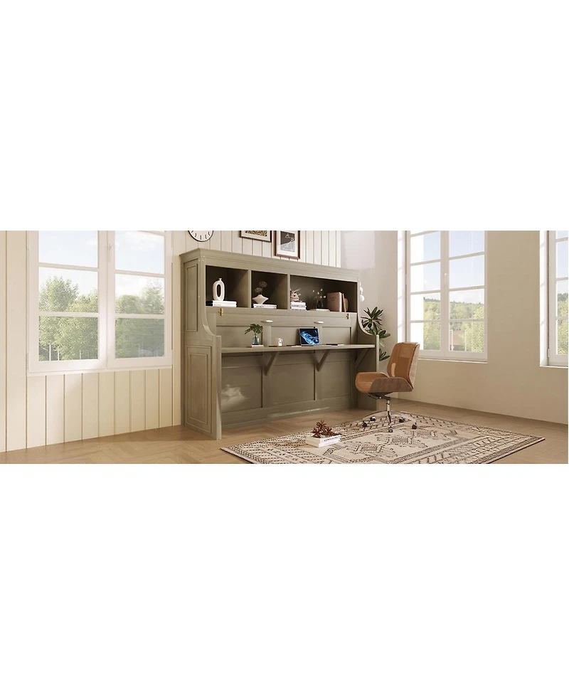 Streamdale Furniture Twin Over Full Metal Bunk Bed with Ladder & Safety Rail