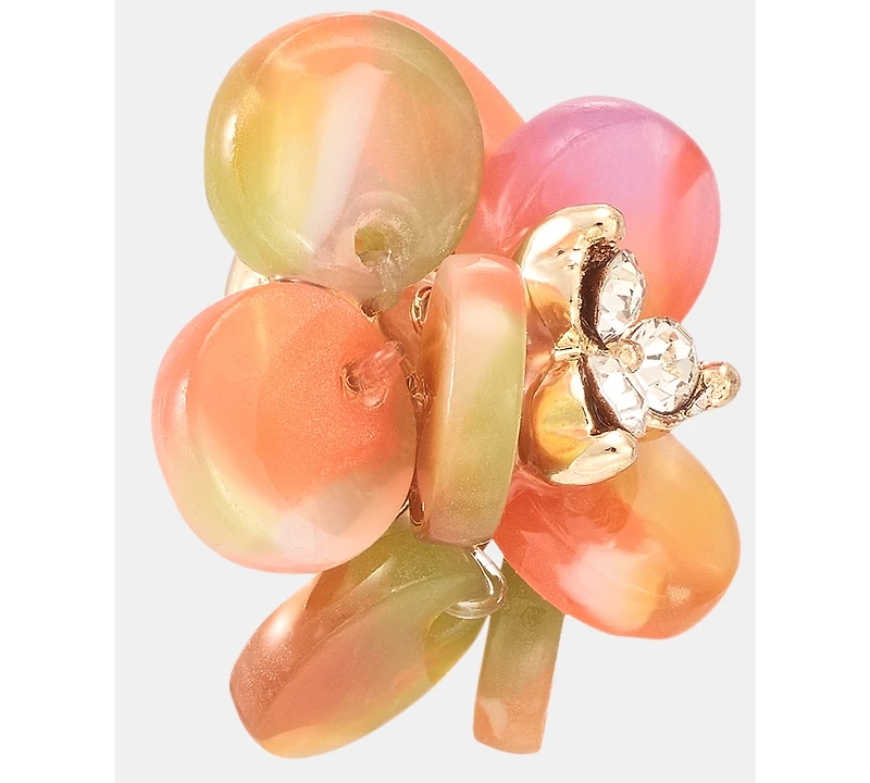 lonna & lilly Crystal Flower Stud Earrings