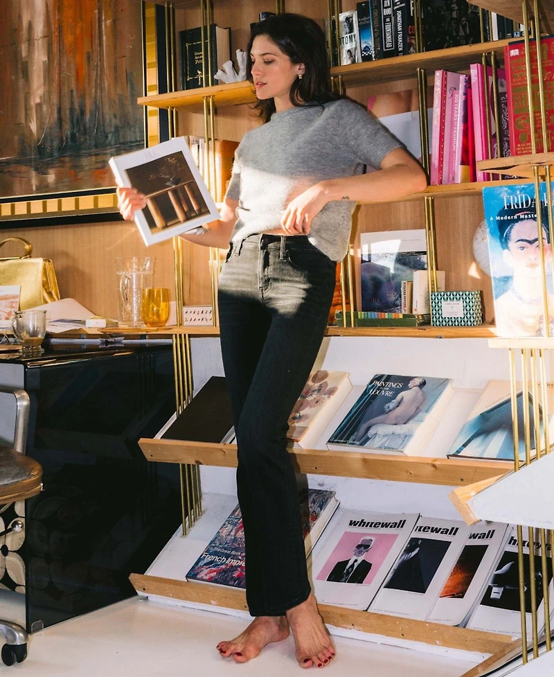 Flying Monkey Women's Mid Rise Full Length Bootcut Jeans