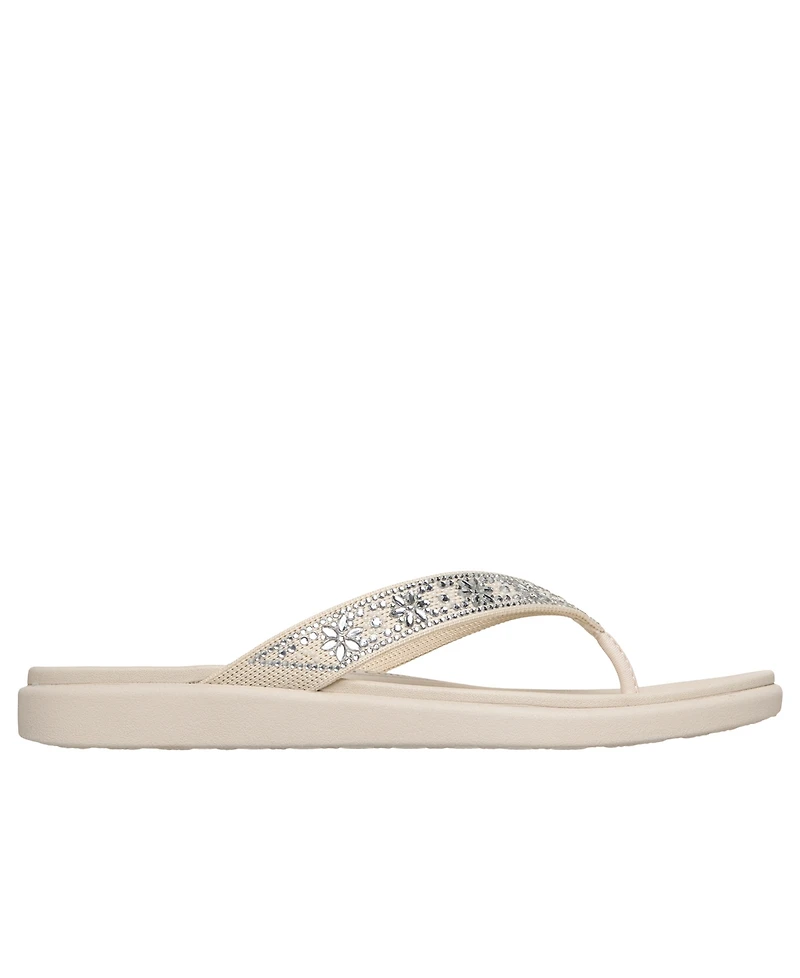 Skechers Women's Meditation Luxe - Sunny Glow Flip-Flop Thong Sandals from Finish Line