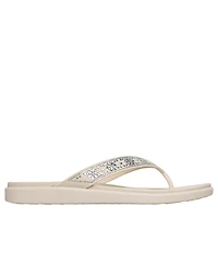 Skechers Women's Meditation Luxe - Sunny Glow Flip-Flop Thong Sandals from Finish Line