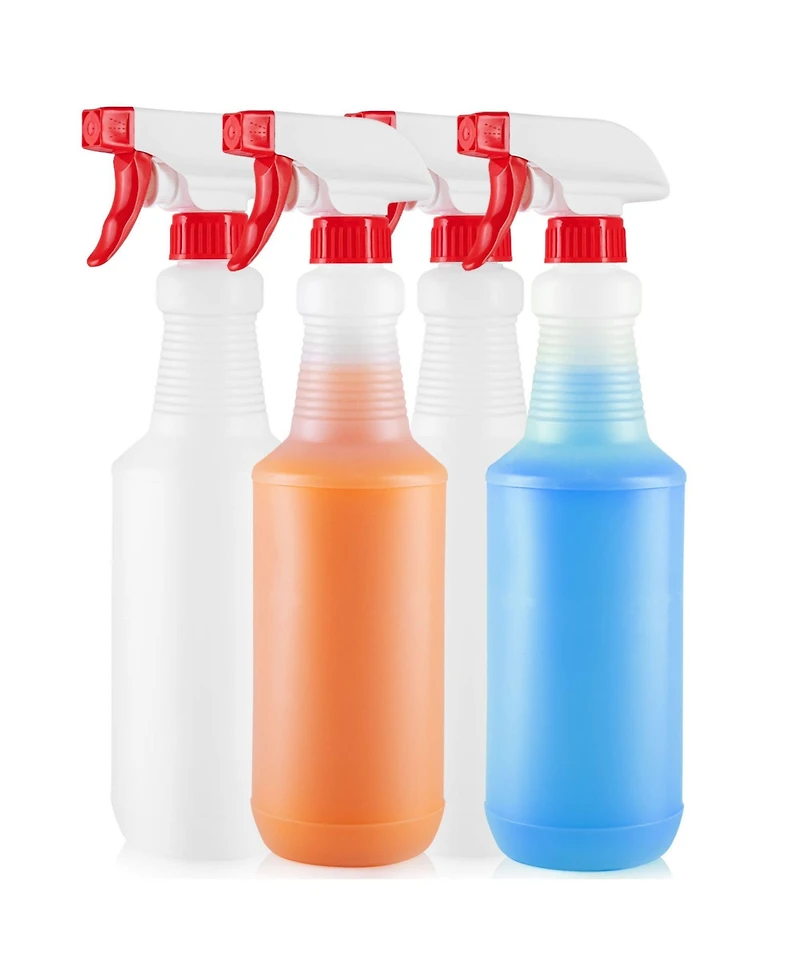 Zulay Kitchen 4 Pc. Cleaning Spray Bottles With Adjustable Nozzle & Spring Loaded Trigger