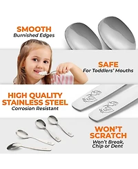 Kids and Toddler Cutlery Set Designed For Self Feeding