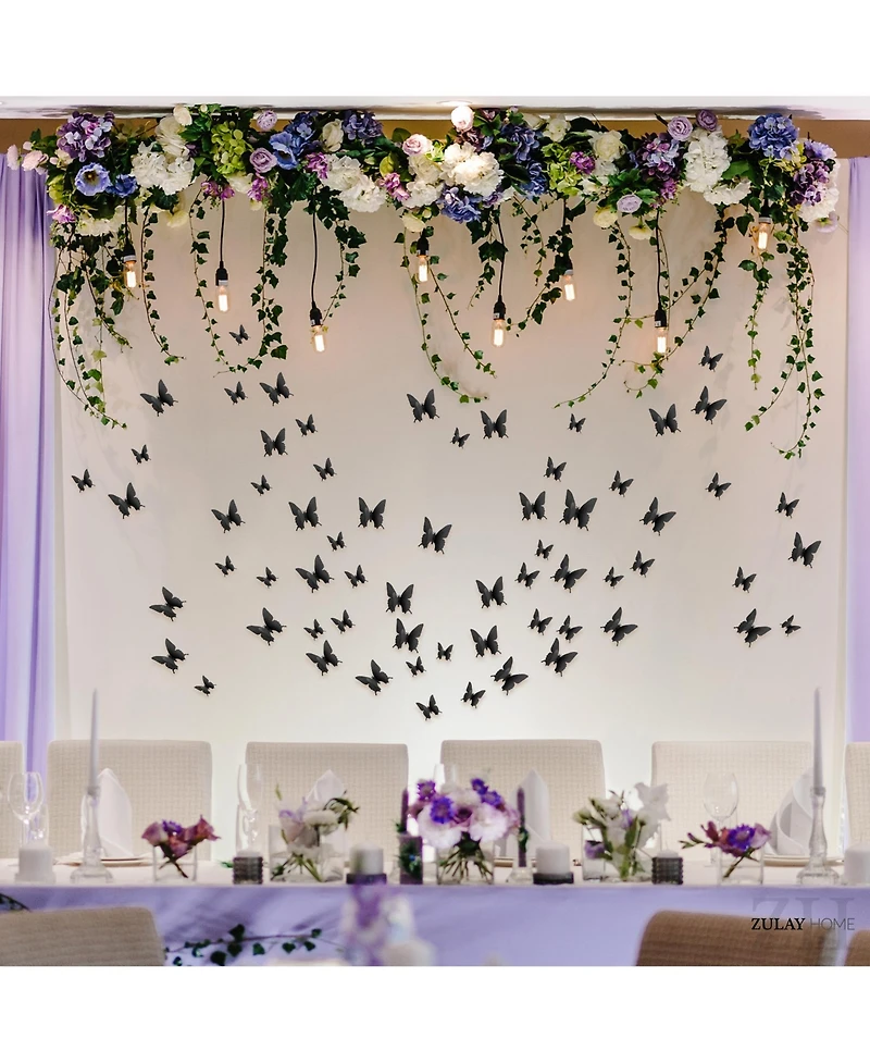 3D Removable Butterfly Wall Decor with 3 Wing Designs
