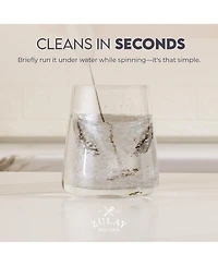 Powerful Handheld Mini FrothMate Milk Frother Stainless Steel