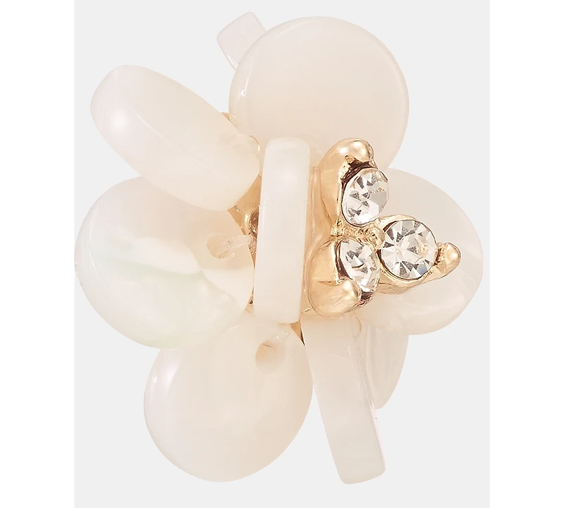 lonna & lilly Crystal Flower Stud Earrings
