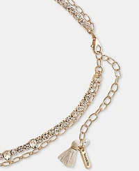 lonna & lilly Mixed Stone Layered Pendant Necklace, 16" + 3" extender