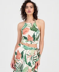 Guess Women's Gaelle Printed Sleeveless Crop Top