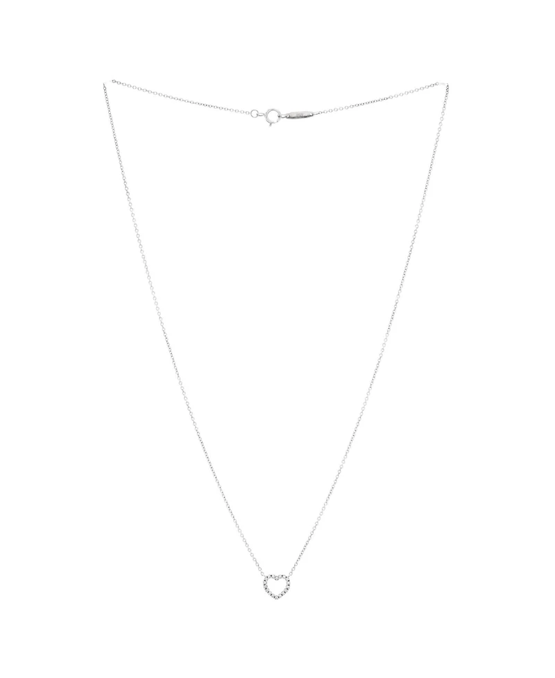 Pre-Owned Tiffany & Co Metro Open Heart Pendant Necklace