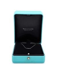 Pre-Owned Tiffany & Co Fleur de Lis Key Bar Pendant Necklace