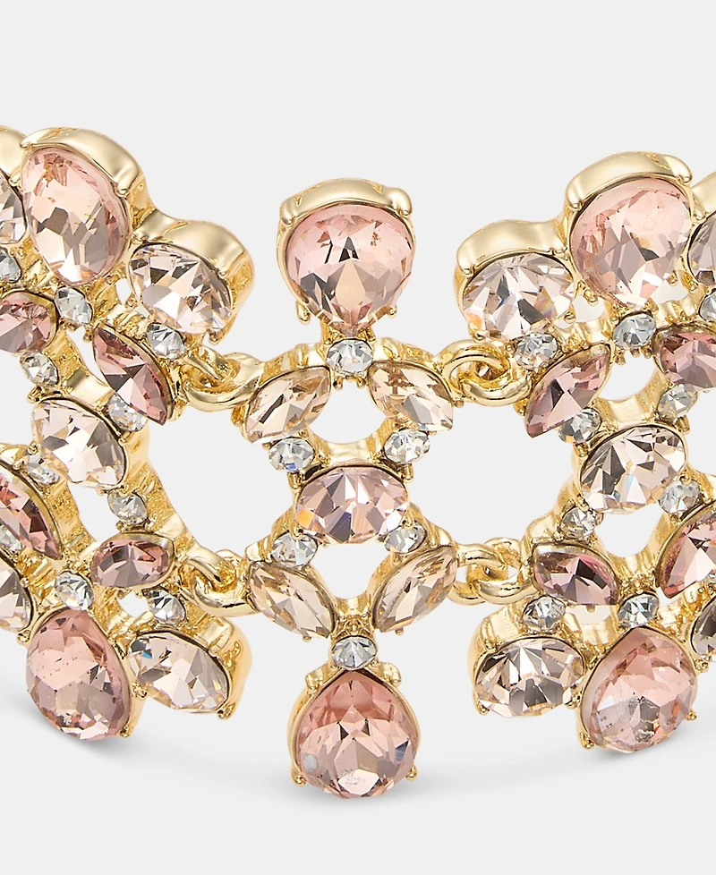 Givenchy Crystal Cluster Statement Bracelet
