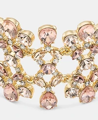 Givenchy Crystal Cluster Statement Bracelet