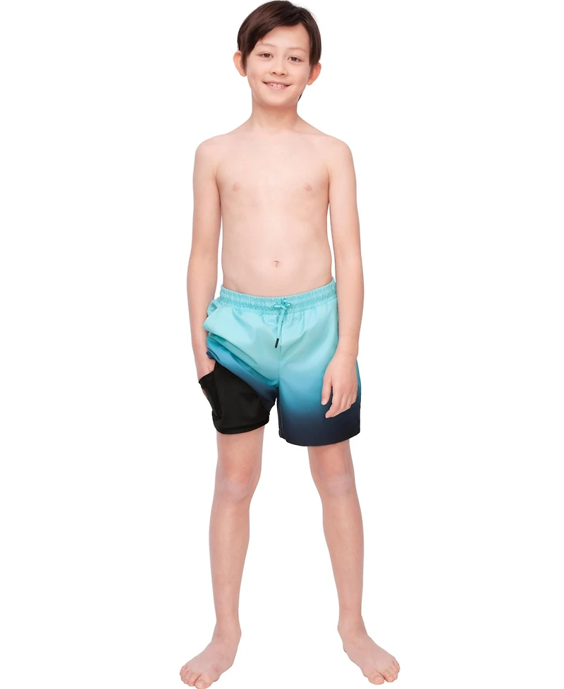 Rokka&Rolla Boys Swim Trunks with Compression Liner Upf 50+