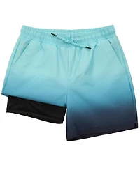 Rokka&Rolla Boys Swim Trunks with Compression Liner Upf 50+