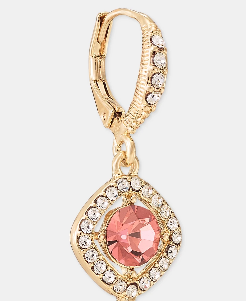 Givenchy Crystal Double Drop Earrings