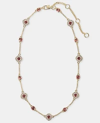 Givenchy Crystal Station Collar Necklace, 16" + 3" extender