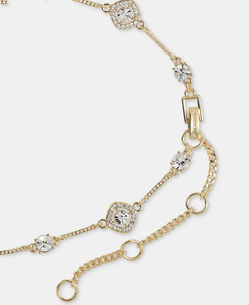 Givenchy Crystal Station Collar Necklace, 16" + 3" extender