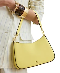 Lauren Ralph Lauren Danni Small Crosshatch Leather Slim Shoulder Bag