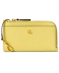 Lauren Ralph Lauren Textured Leather L-Zip Card Case