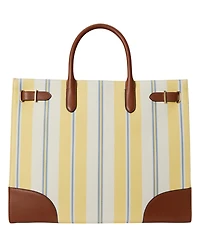 Lauren Ralph Lauren Striped Canvas Extra-Large Devyn Tote Bag