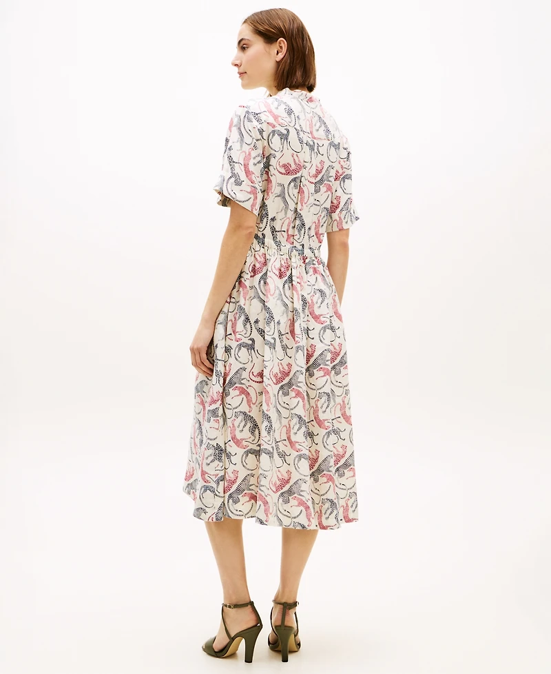 Tommy Hilfiger Women's Essential Collared Midi Shirt Dress