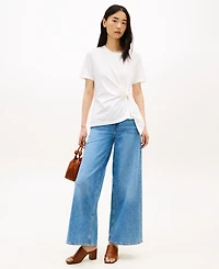Tommy Hilfiger Women's Knot Detail Short-Sleeve T-Shirt