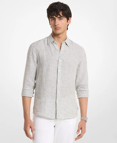 Michael Kors Men's Striped Long-Sleeve Shirt