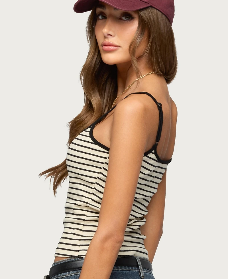 Women's Gretta Striped Ribbed Tank Top