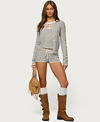 Edikted Women's Lillian Striped Knit Tank Top