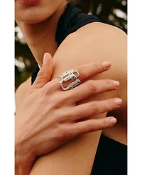 Retro Chic Roman Arc Ring