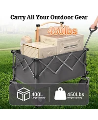 Rainsken Convertible Folding Heavy Duty Wagon Cart
