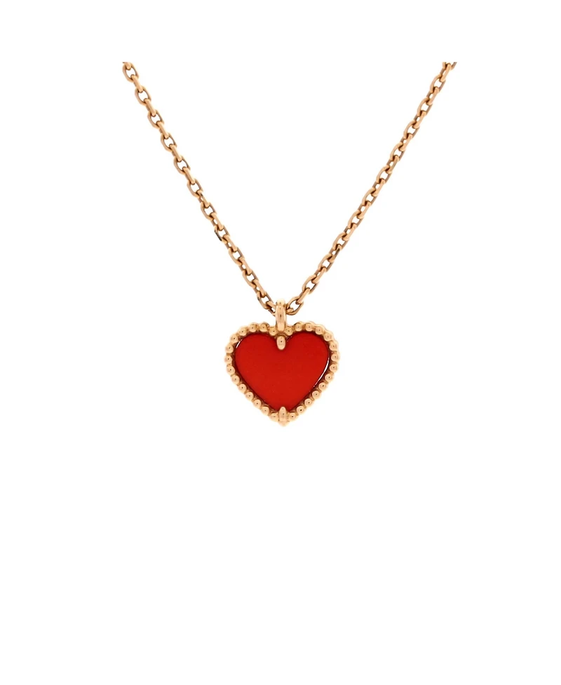 Pre-Owned Van Cleef & Arpels Sweet Alhambra Heart Pendant Necklace