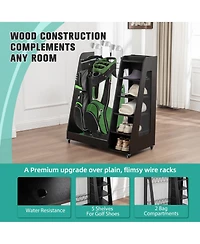 Rainsken Golf Bag Storage Rack