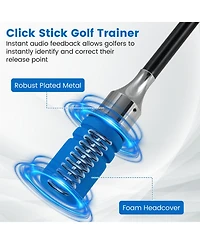 Mecale Golf Swing Trainer Click Stick for Speed, Flexibility, Balance & Tempo