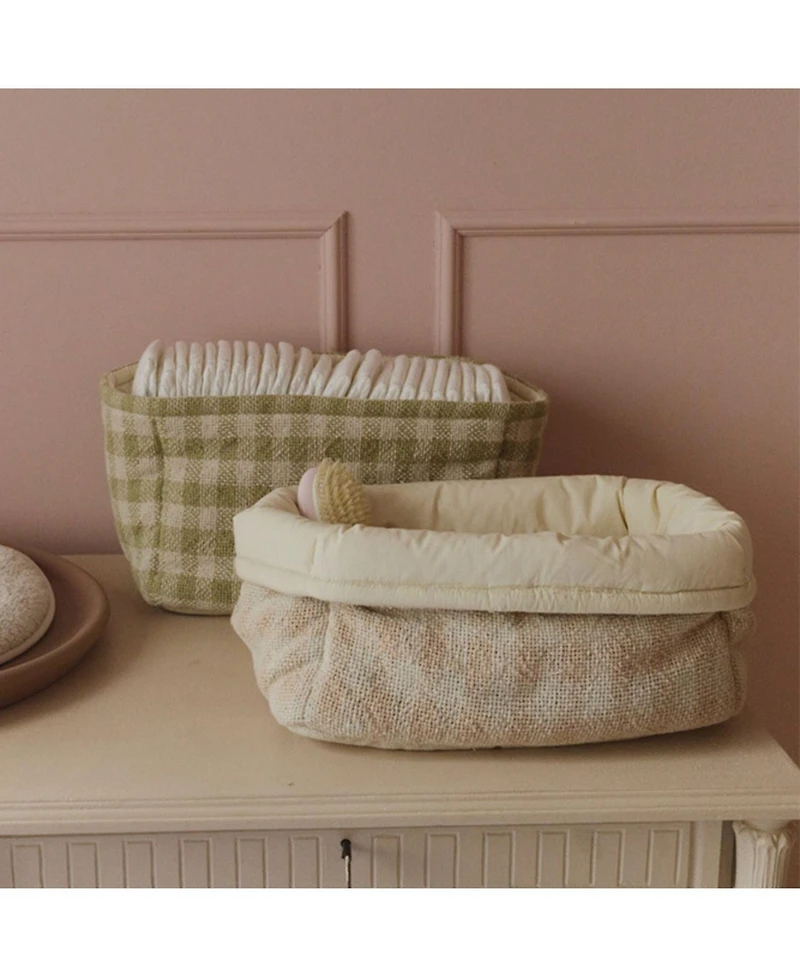 Lorena Canals Quilted Basket Matcha