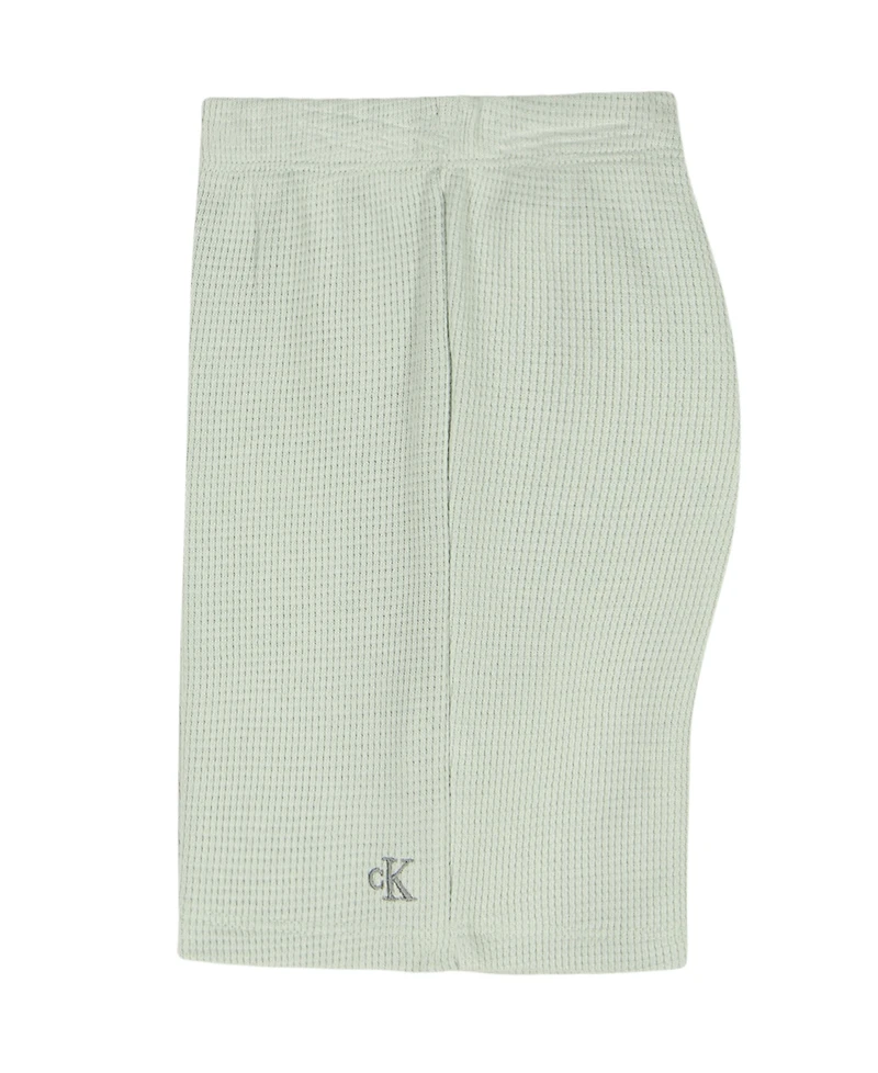 Calvin Klein Baby Boys' Waffle Knit Polo Shirt and Shorts, 2-Piece Set