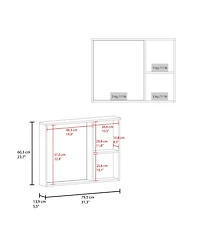 Fm Furniture Milan Wall Medicine Cabinet