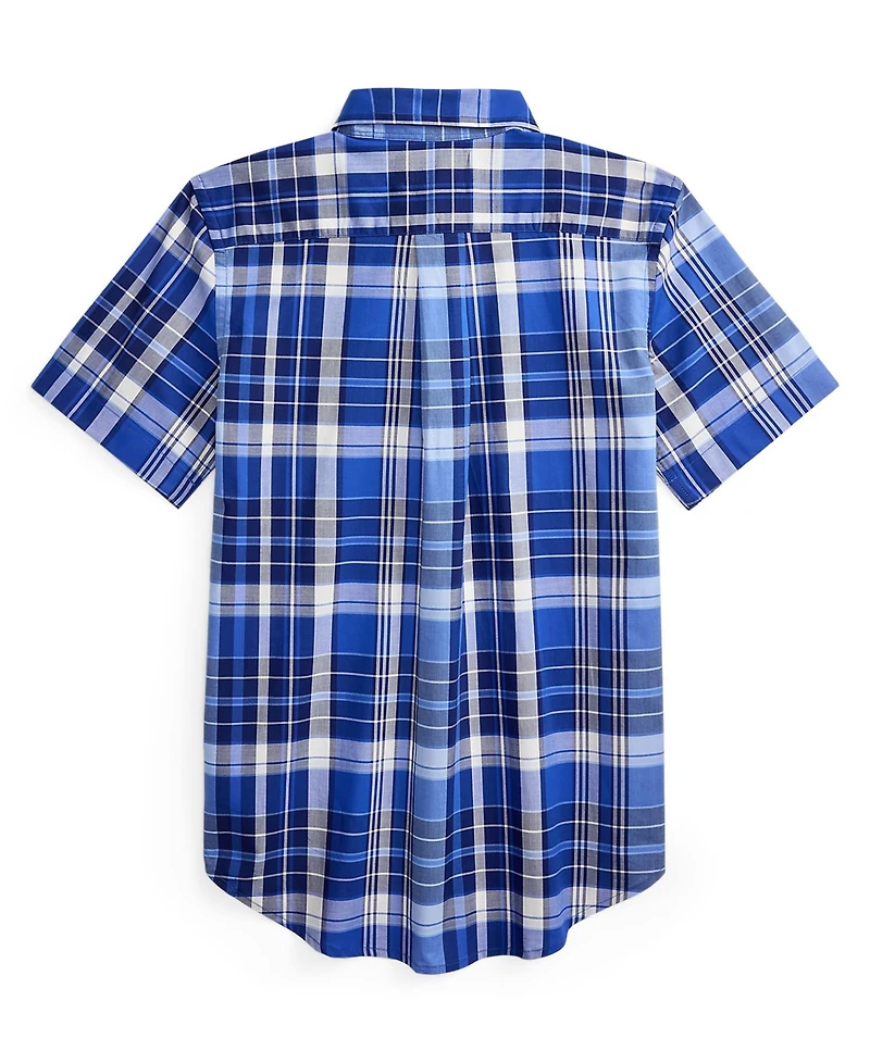 Polo Ralph Lauren Boys 8-20 Gingham Cotton Poplin Short-Sleeve Shirt