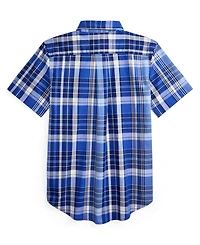 Polo Ralph Lauren Boys 8-20 Gingham Cotton Poplin Short-Sleeve Shirt