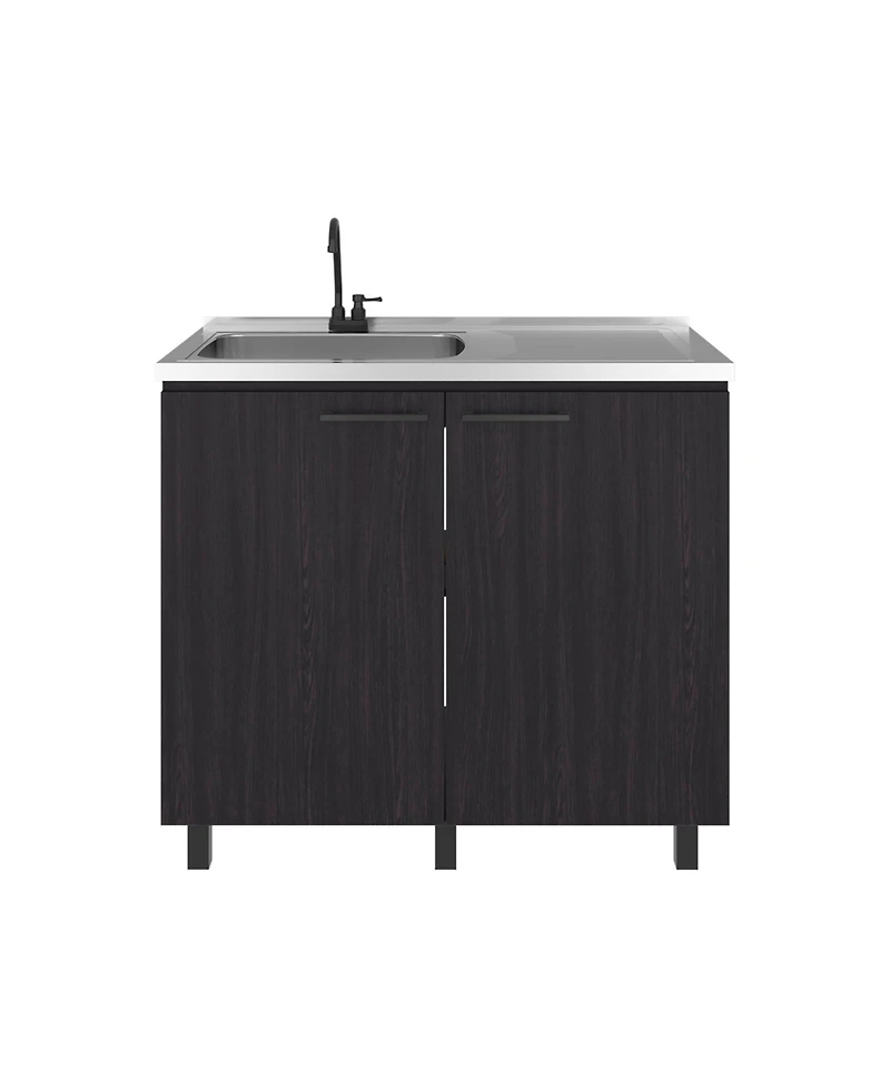 Fm Furniture Utility Sink Cabinet with 2 Doors and 3 Shelves