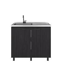 Fm Furniture Utility Sink Cabinet with 2 Doors and 3 Shelves