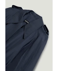 Nocturne Women's Single-Breasted Cotton Trench Coat