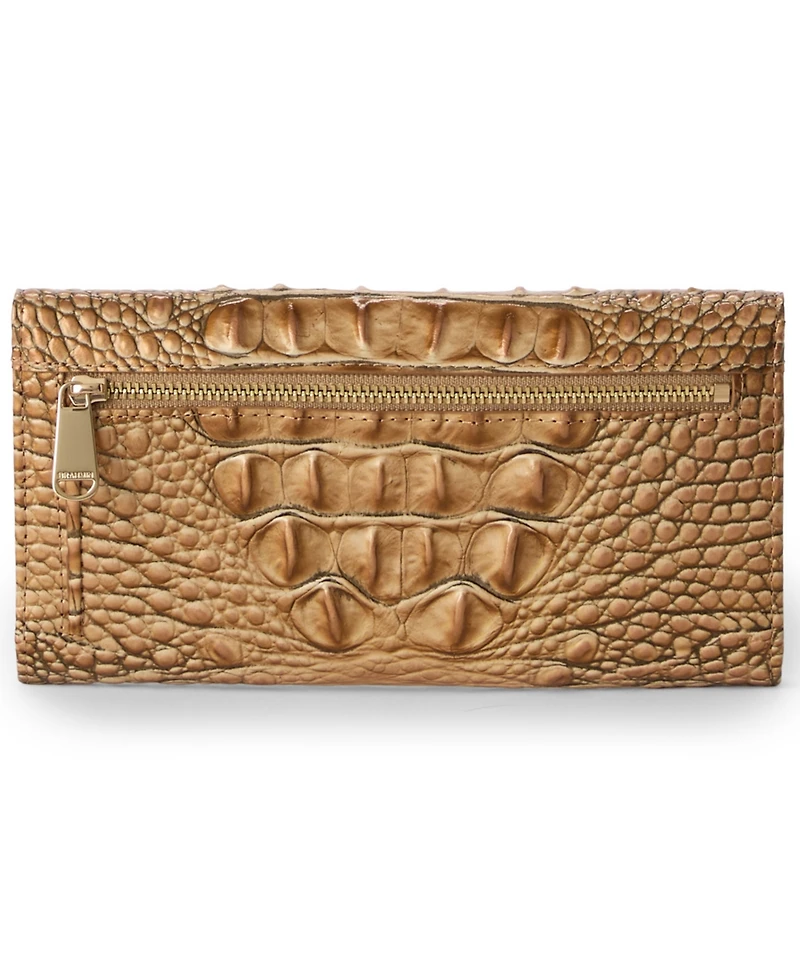 Brahmin Cordelia Embossed Leather Mini Wallet