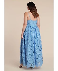 Eloquii Women's Fit And Flare Lace Gown