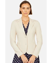 Yumi Women's Stretch Cotton Blazer